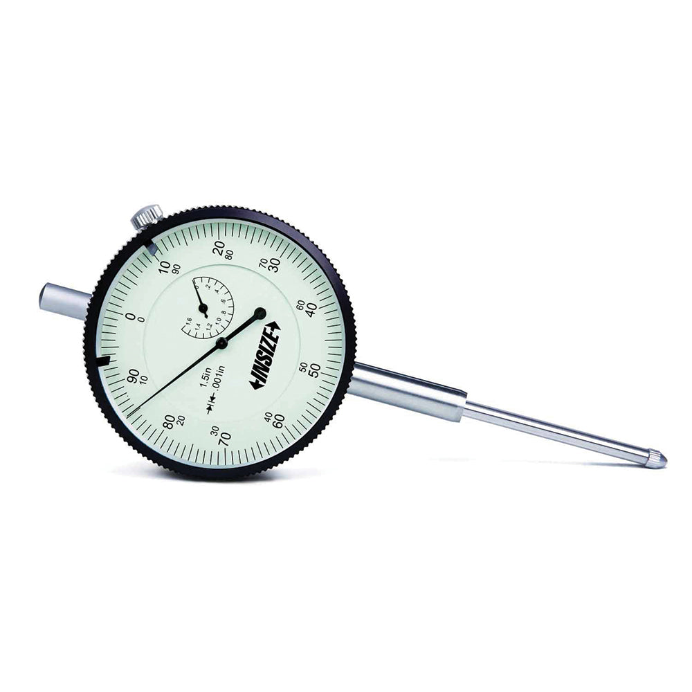 Insize USA LLC 2312-2 Dial Drop Indicator: 2.0000" Max Measurement, 0-100 Dial Reading, +/-0.001" Accuracy