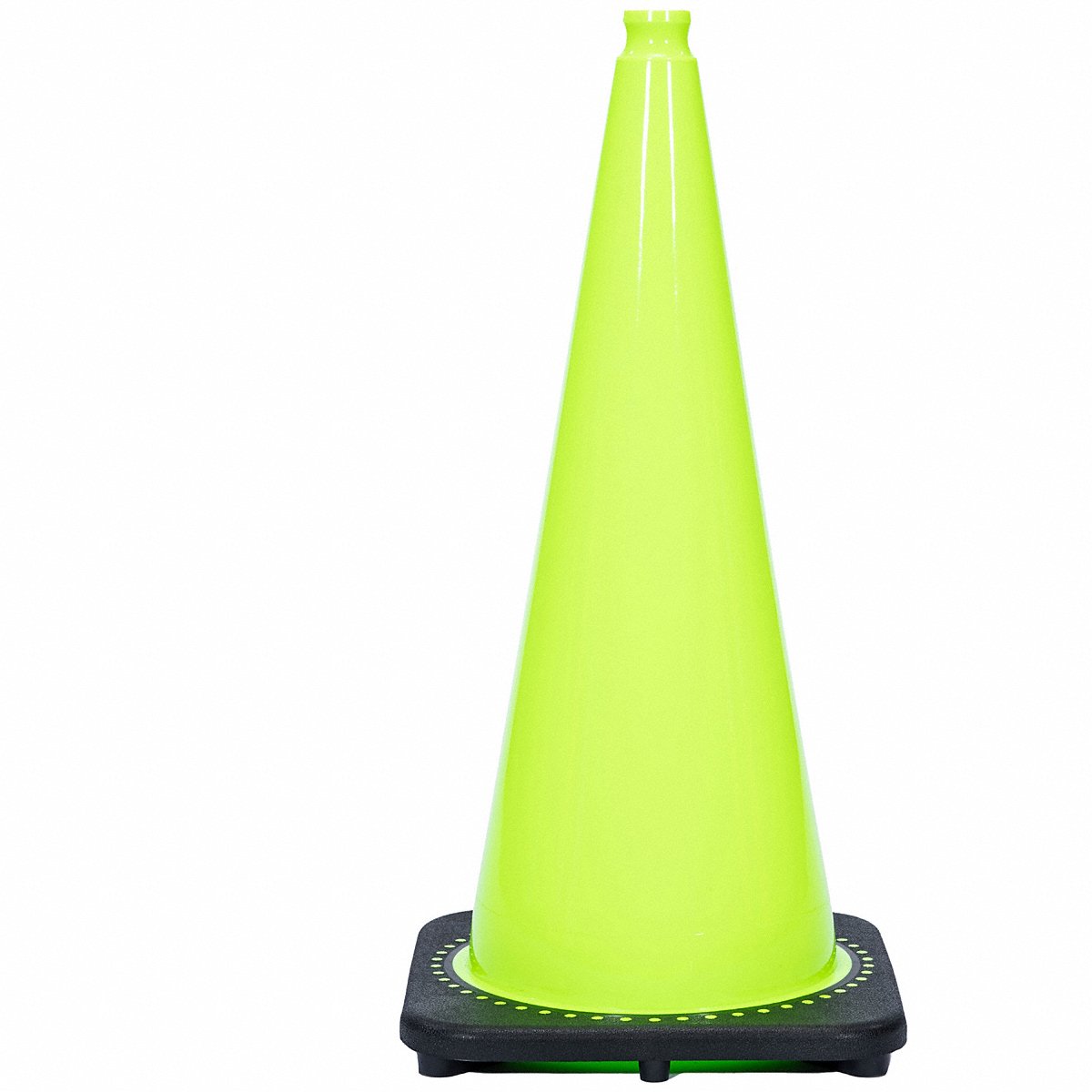 Jbc Safety Plastic Inc Traffic Cone, 7 Lb., Lime Cone Color (RS70032C-LIME)