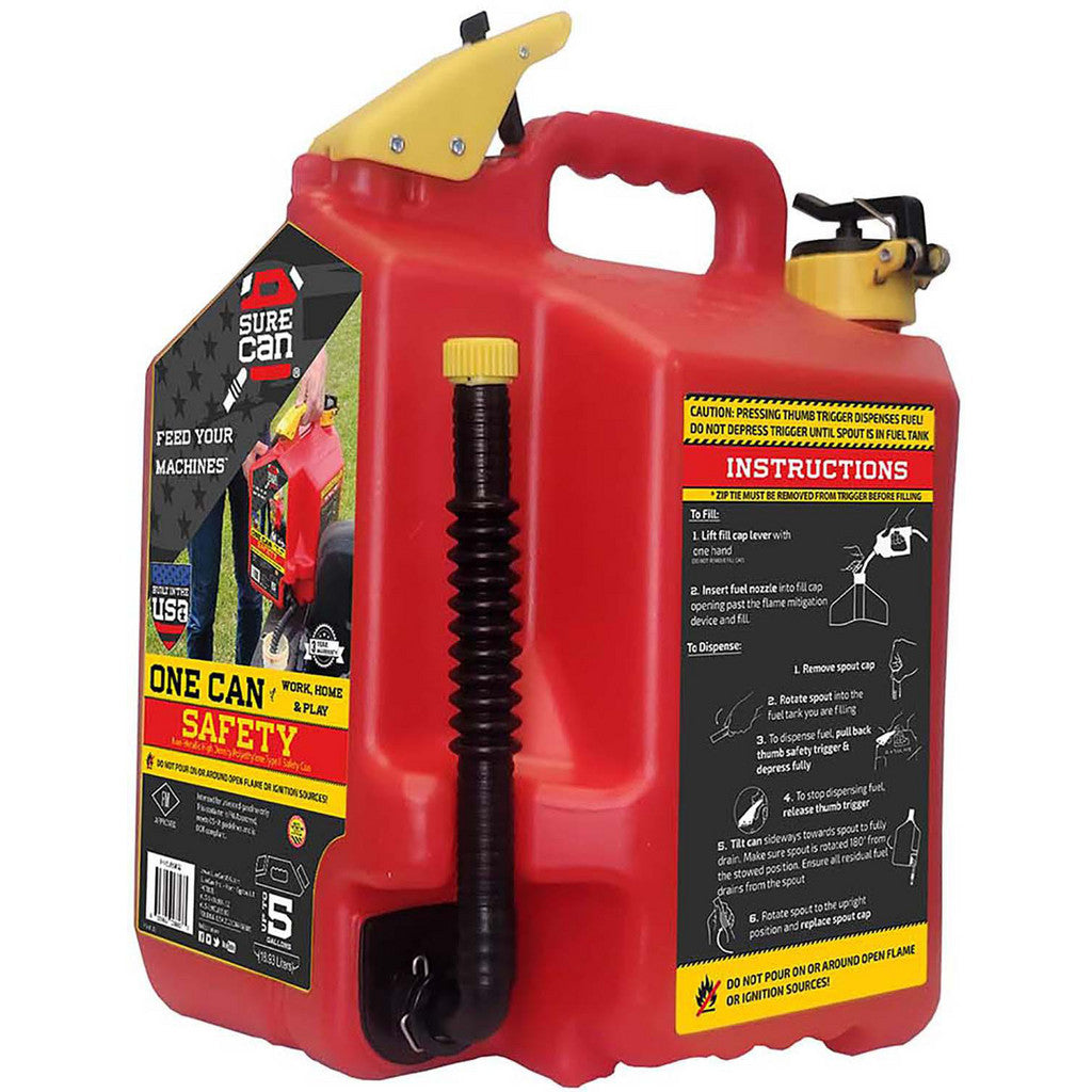 Sure Can SUR5SFG2 Safety Can: 5 gal, Polyethylene