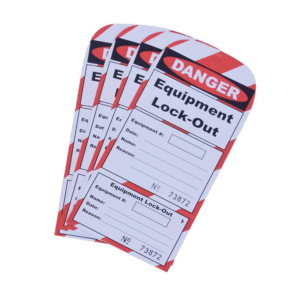 Ideal Warehouse Innovations Inc. 70-1186 Lockout & Do Not Operate Tag: Rectangle, Paper