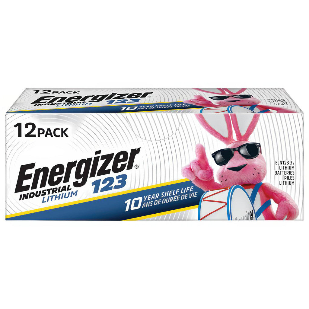 Energizer ELN123-12 Photo Battery: Size CR123, Lithium