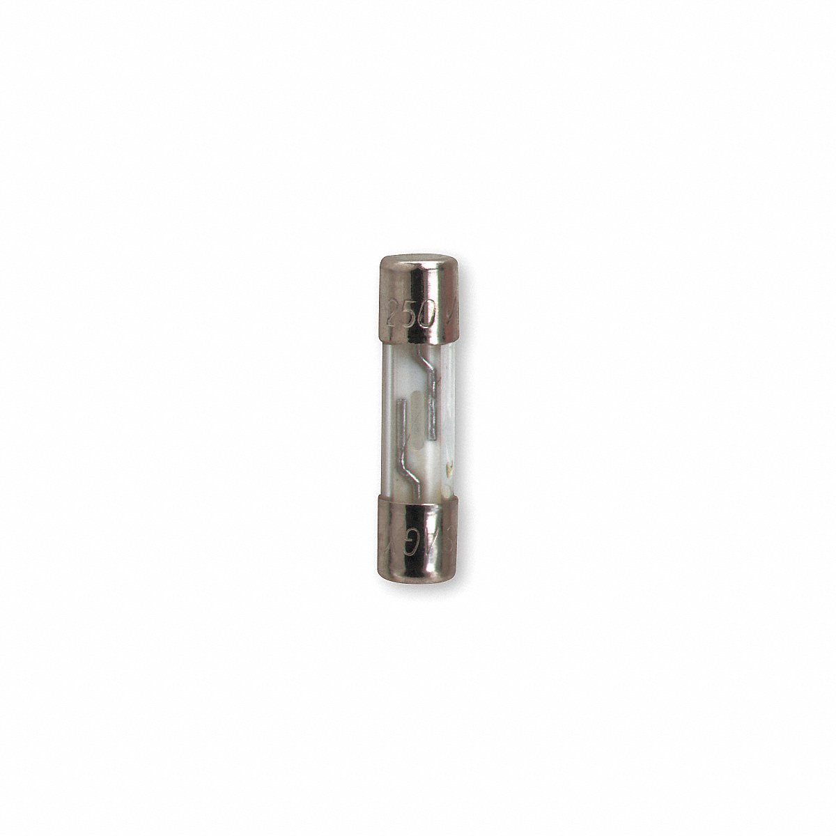 Bussmann Fuse 250 VAC gls Cyl 250 mA 0.25 in 1 in PK5 (AGX-1/4)