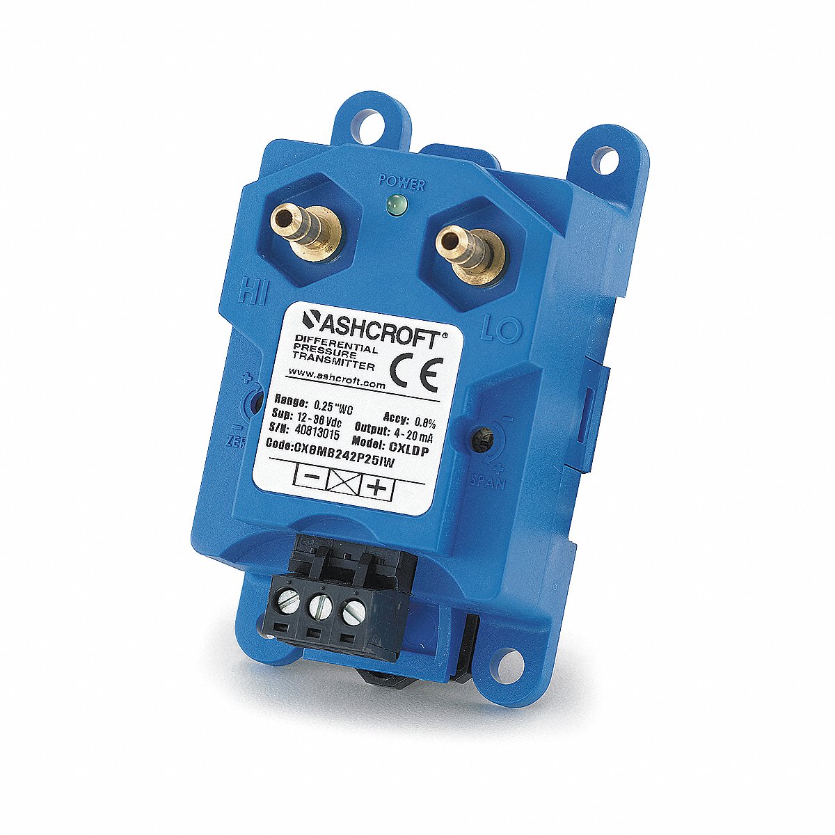 Ashcroft Differential Transmitter 0 to 3 in wc (CX8MB2423IW)