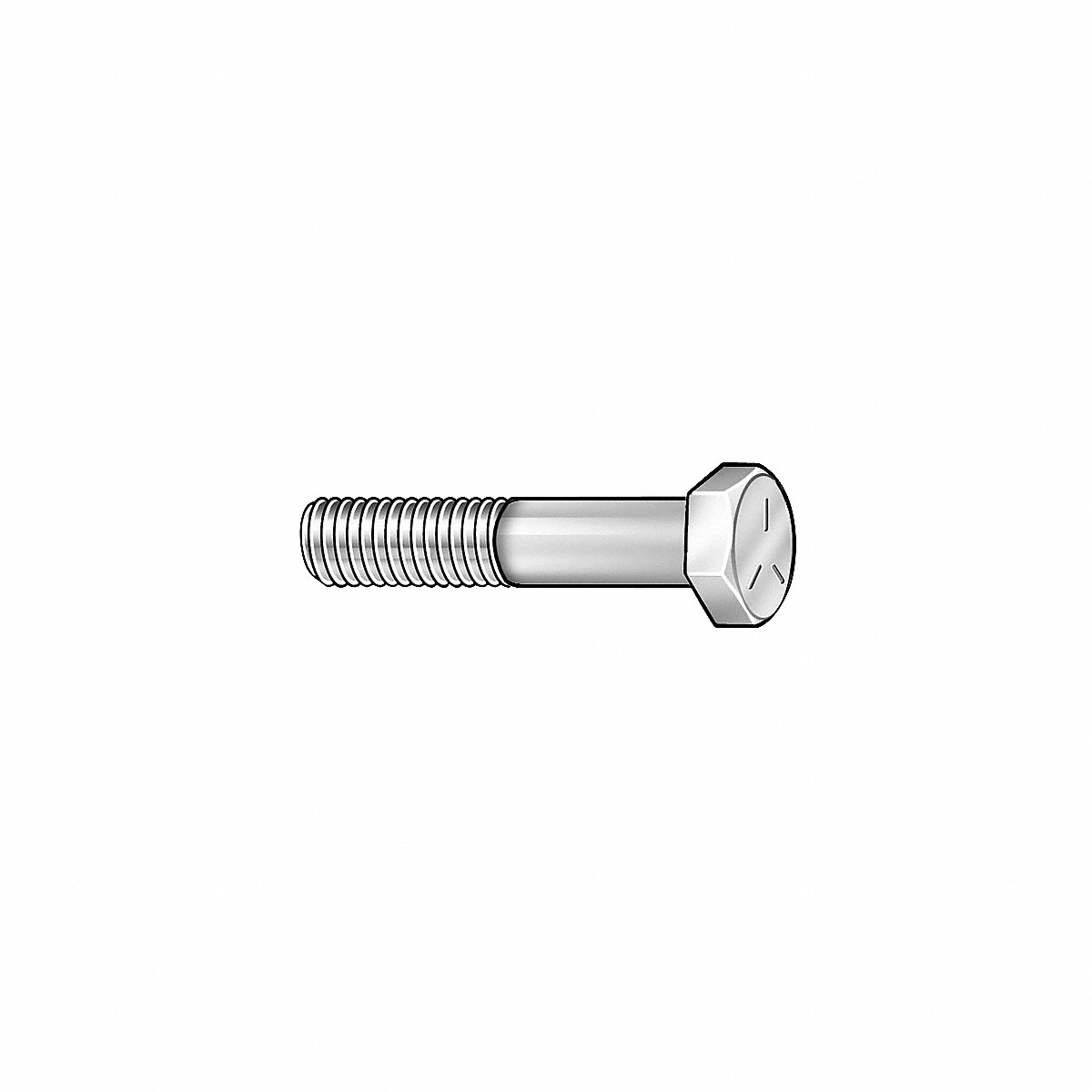 Hex Head Cap Screw Steel 1.75 3/8 -16 5 PK (MPB3087)