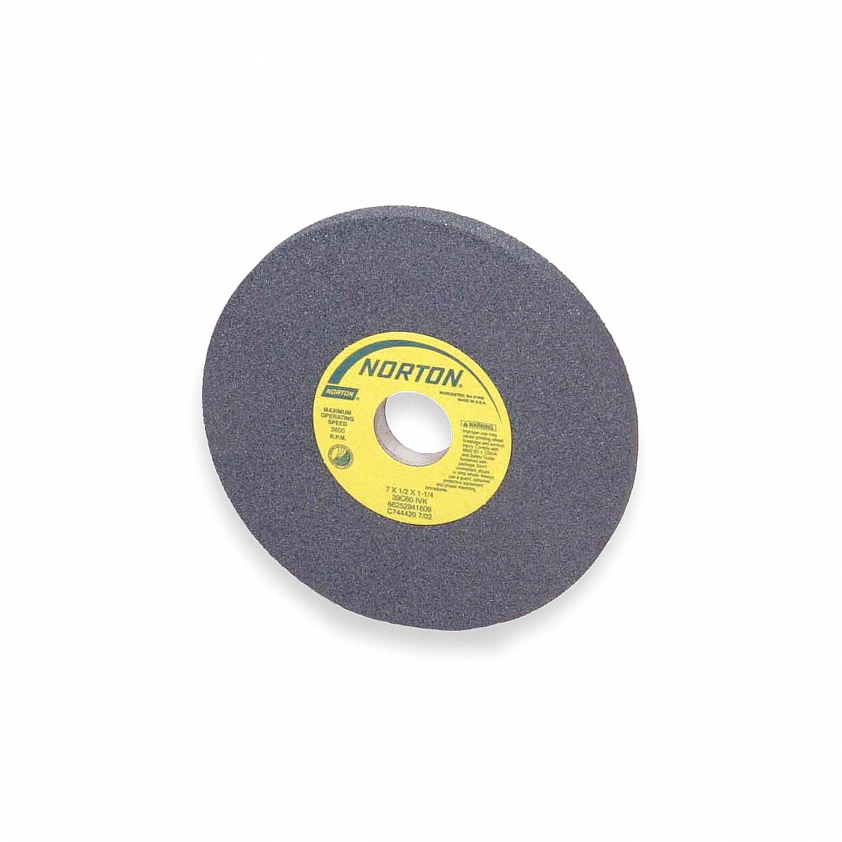 Norton Straight Grinding Wheel, 8" Diameter, 1.25" Thickness, 60 Grit, Pack of 5 (66253044013)