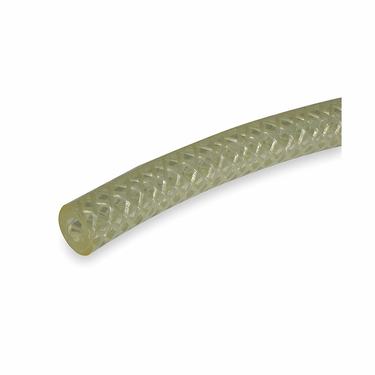 Tygon Tubing, Braided, Poly, 1 1/4 In, Clear, 4 In (AZY00071)