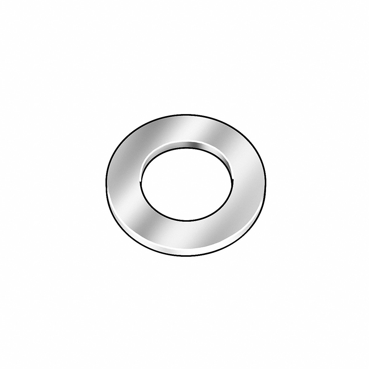 Accurate Mfd Products Shim Round Min ID 0.375 In PK25 (2JHE2)