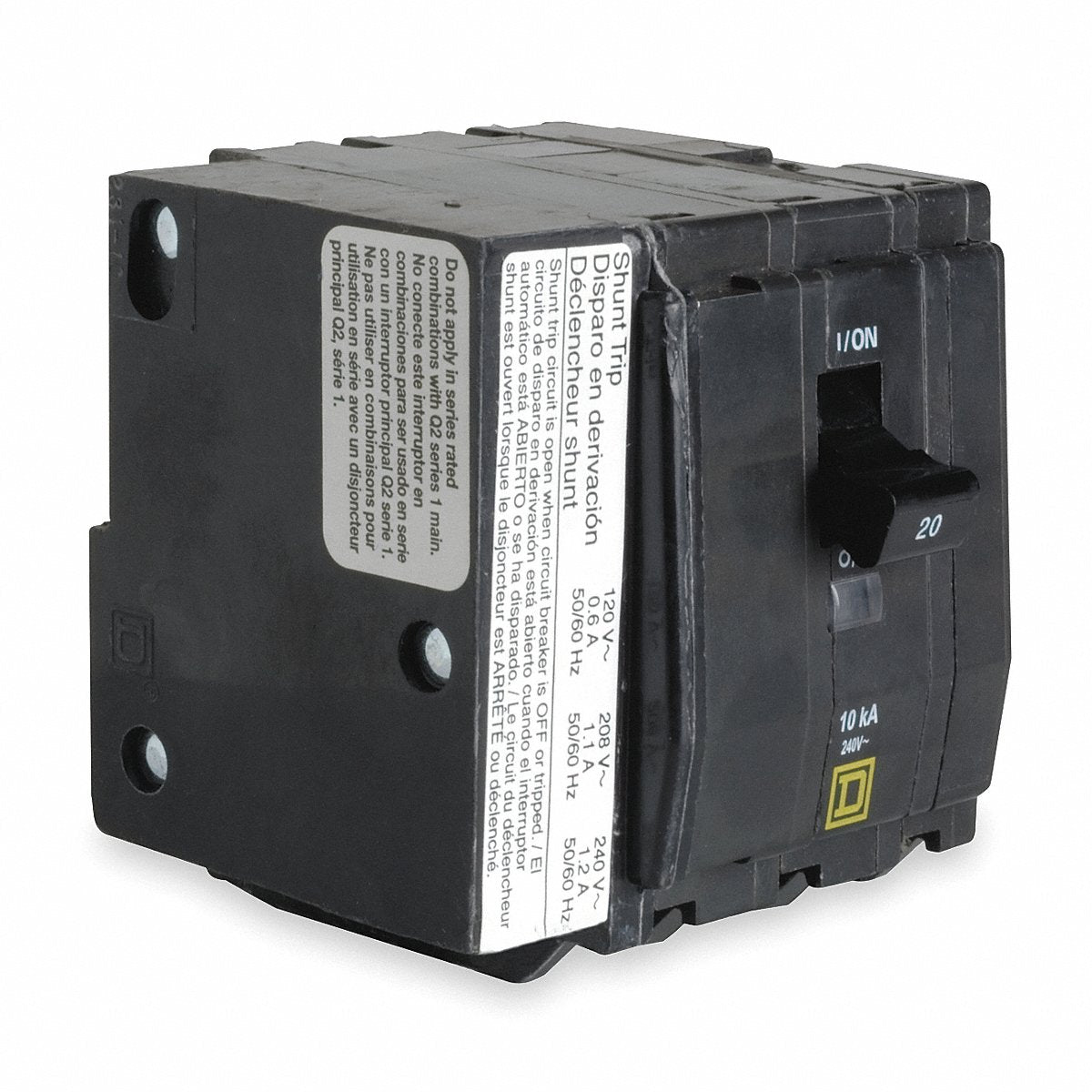 Square D Circuit Breaker, 90A, Bolt On, 120/240V, 3P (QOB3901021)