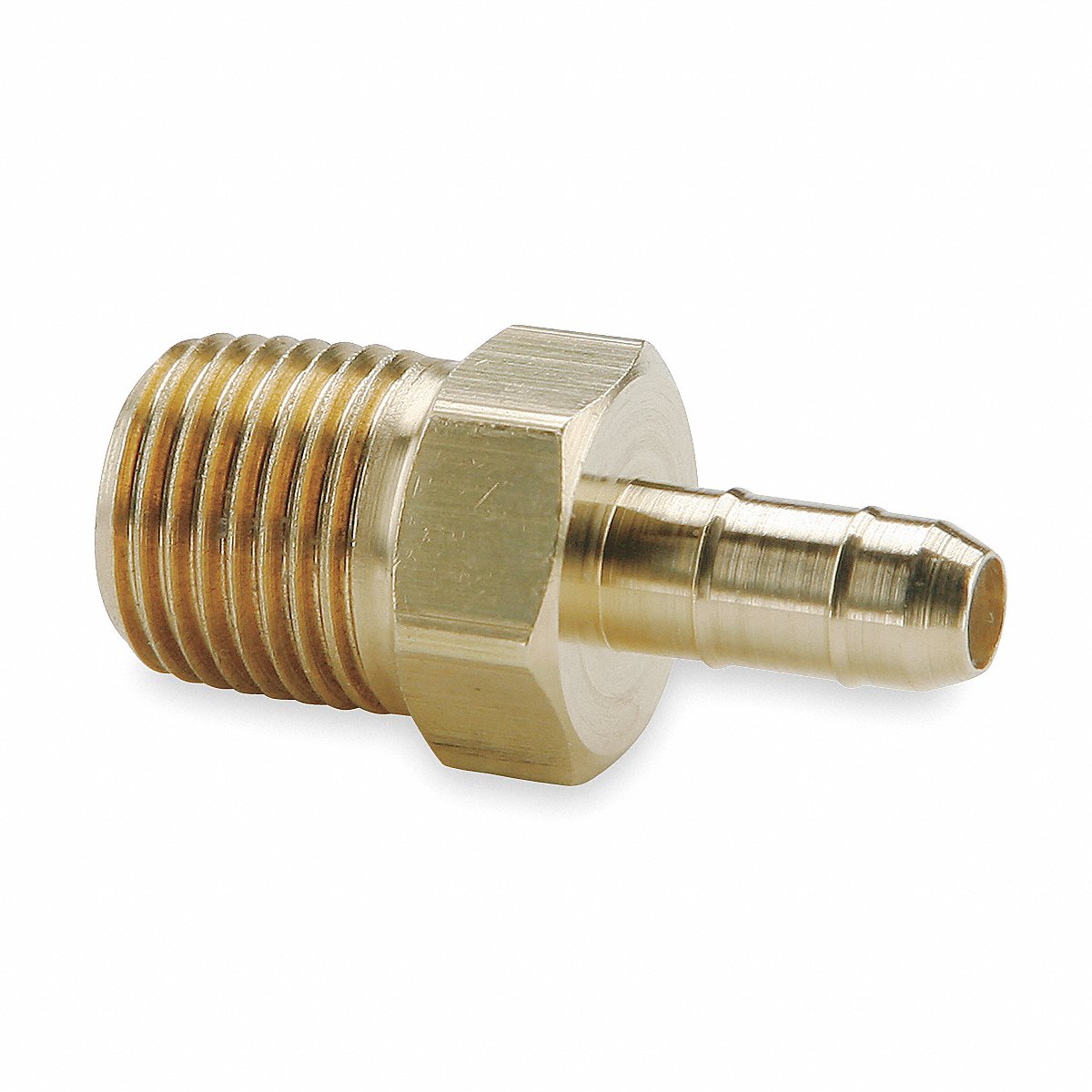 Parker Male Connector 1/4 In Tube Size Brass (28-4-2)