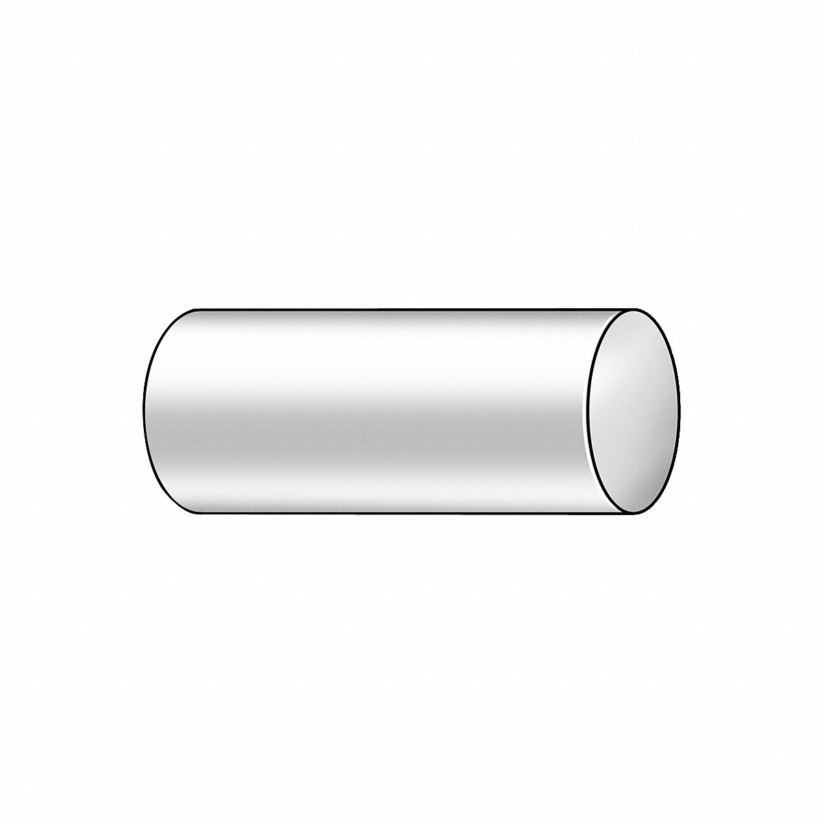 Speedy Metals Of Rockford LLC Carbon Steel Rod, 6 Ft L, 1 In Dia., 6 ft (2HJZ7)