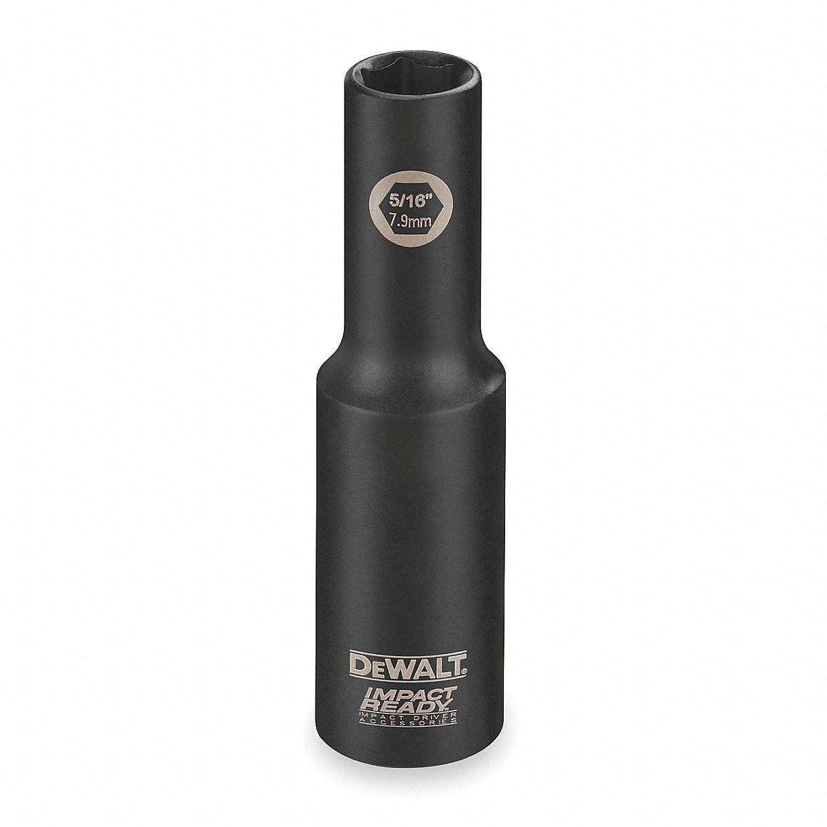 DeWalt Impact Socket Ht 6 P 1/2 in BlckO x d 0.375 in (DW2286)
