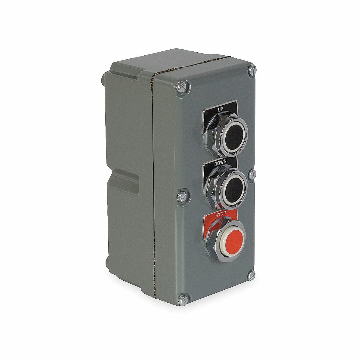 Schneider Electric Controlstation, Dead-End, 3Buttons, Blk/Red (9001KYK32)