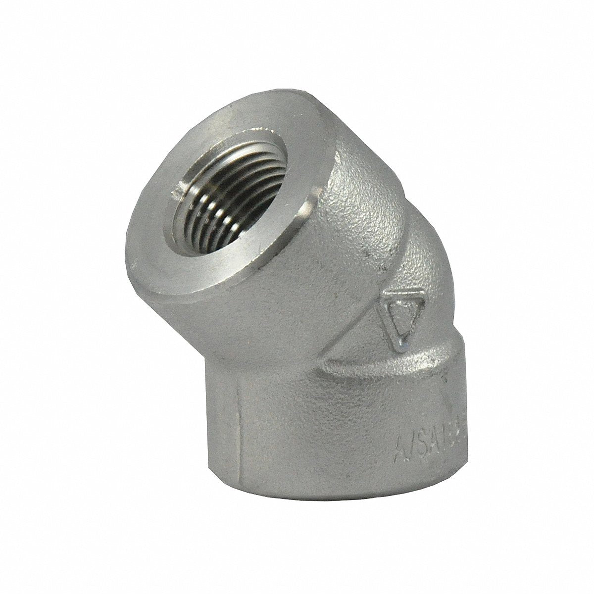 Plumbing 45 Elbow 304 Stainless Steel 3/4 in FNPT Class 3000 (2UA64)