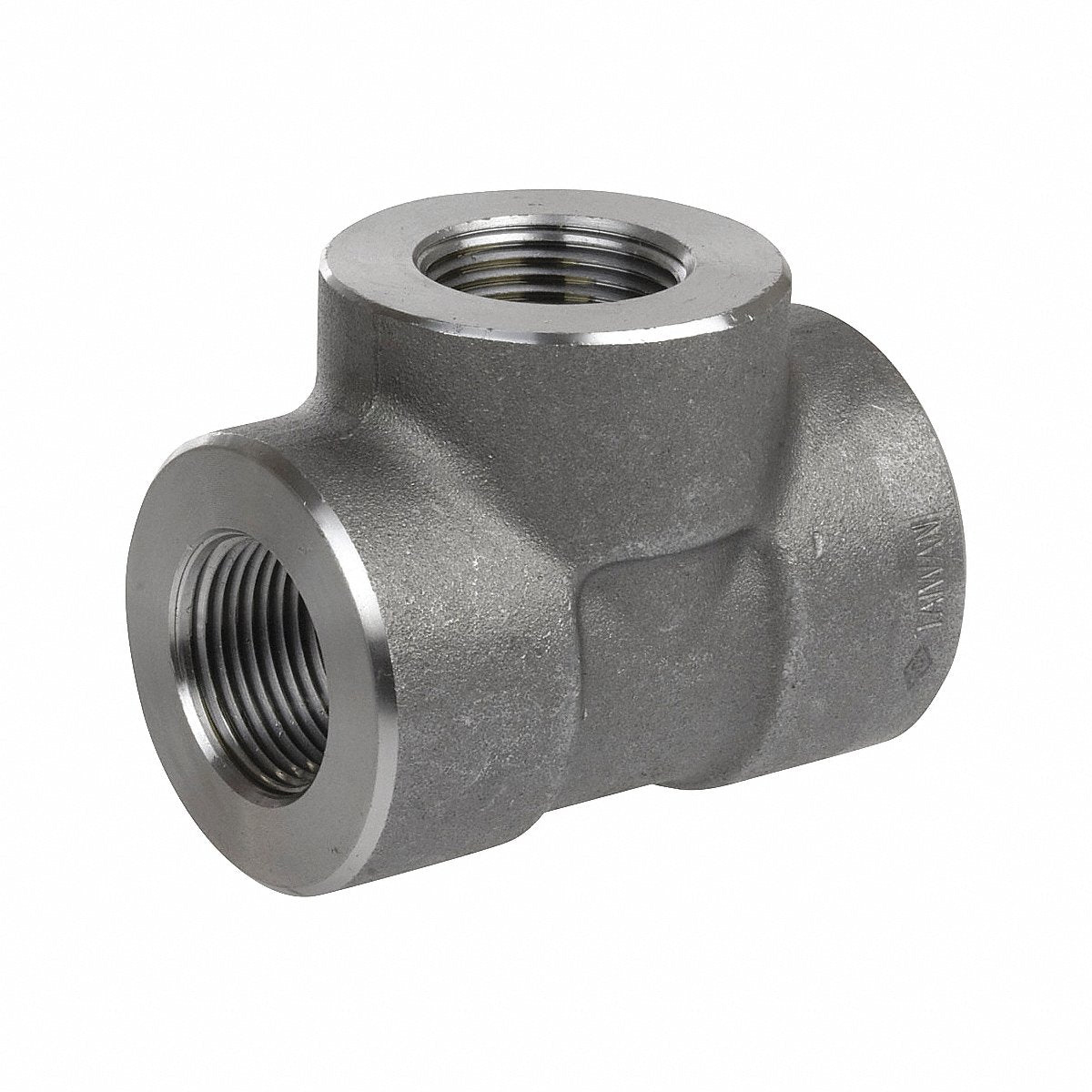 Plumbing Tee 304 Stainless Steel 1 in Pipe Size Female NPT (2UA93)