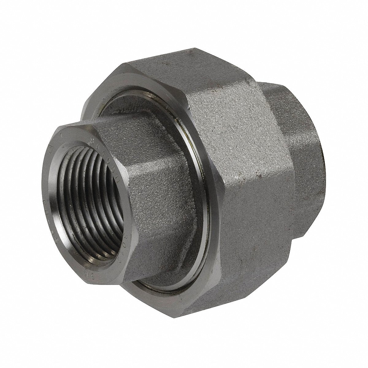 Plumbing Union 304 Stainless Steel 1/2 in FNPT Class 3000 (2UA97)