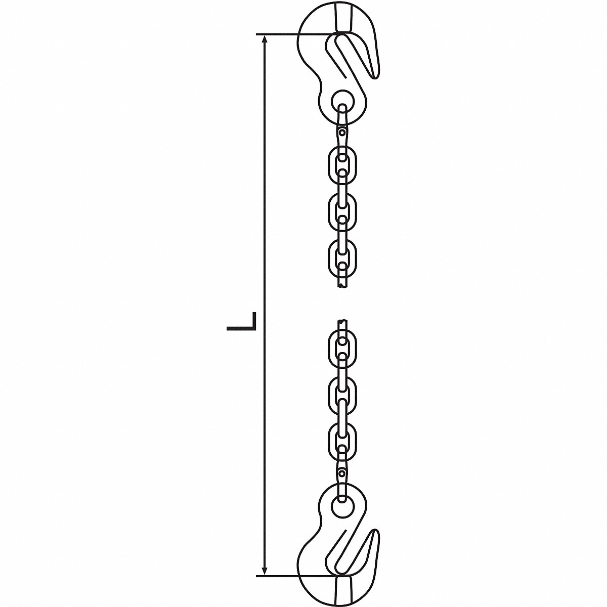 Pewag Grade 120 Chain Sling, 9/32", Size G, 5 ft, Single Grab Grab (7G120SGG/5)