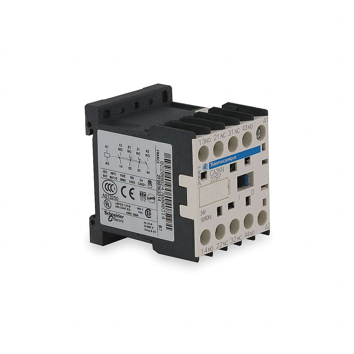 Schneider H 2711 IEC Control Relay 3 NO/1 NC 24 V DC 10 A (CA3KN31BD)