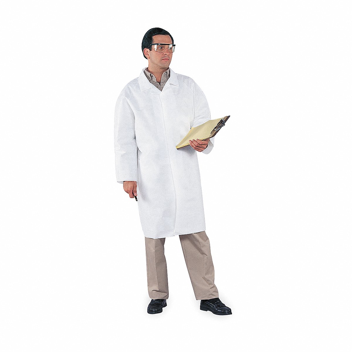 Kleenguard Microporous Laminate Lab Coat, Size L, White, PK30 (44453)