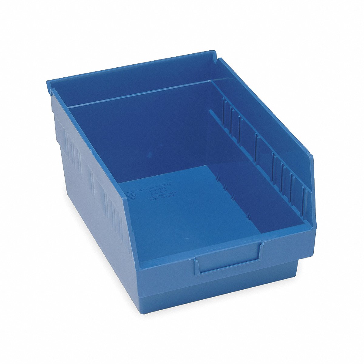 Quantum Storage Systems Shelf Bin, Blue, Polypropylene, 6 in Size (QSB210BL)
