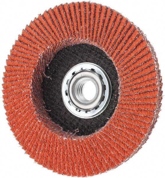Norton 66261098290 Flap Disc: 4-1/2" Dia, Ceramic Alumina, Type 27
