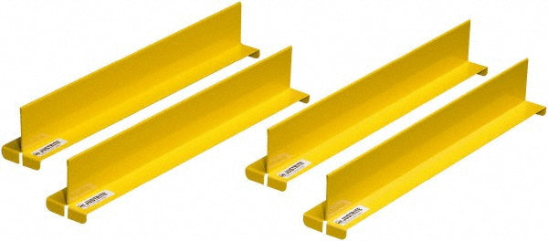 Justrite 29985 Pack of (4) 2 Inch Wide x 2 Inch High, Metal Cabinet Drum Cabinet Shelf Dividers