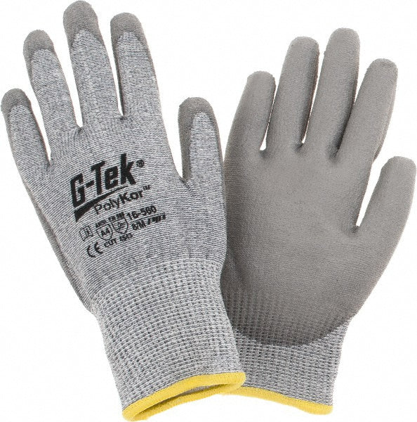 PIP 16-560/M Cut, Puncture & Abrasion-Resistant Gloves: G-Tek 16-560, Size Medium, ANSI Cut A4, ANSI Puncture 4, Polyurethane, PolyKor