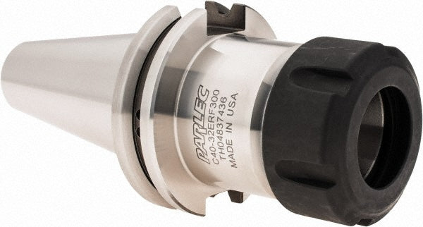 Parlec C40-32ERF300 Collet Chuck: 0.0787 to 0.7874" Capacity, ER32 Collet, Taper Shank