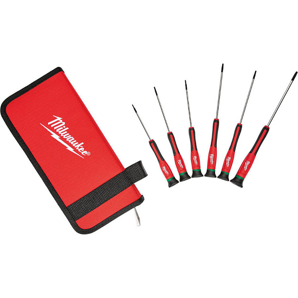 Milwaukee Tool 48-22-2610 6 Pc. TORX Precision Screwdriver Set with Case
