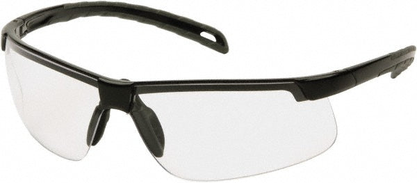 PYRAMEX SB8610DT Safety Glass: Anti-Fog & Scratch-Resistant, Polycarbonate, Clear Lenses, Full-Framed, UV Protection