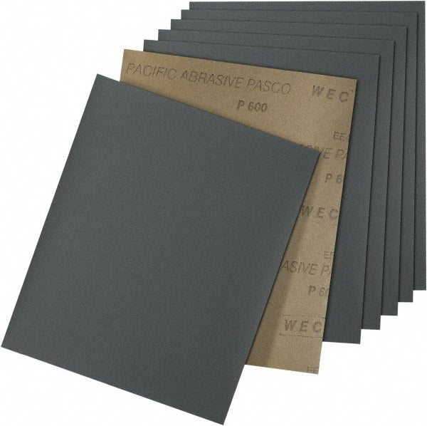 CGW Abrasives 44843 Sanding Sheets: 9" Wide x 11" OAL, 600 Grit, Silicon Carbide (Pack of 50)
