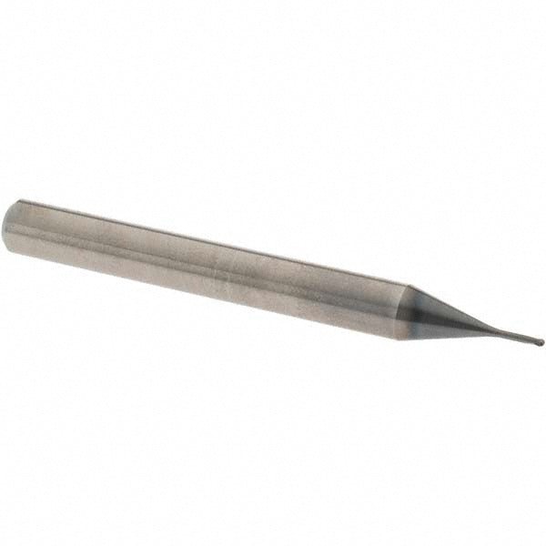 OSG 45130001 Ball End Mill: 1.00 mm Dia, 0.70 mm LOC, 2 Flute, Solid Carbide