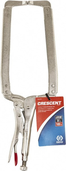 Crescent C18CCRN Locking Plier: 9.25'' Jaw Capacity, C-Clamp Jaw