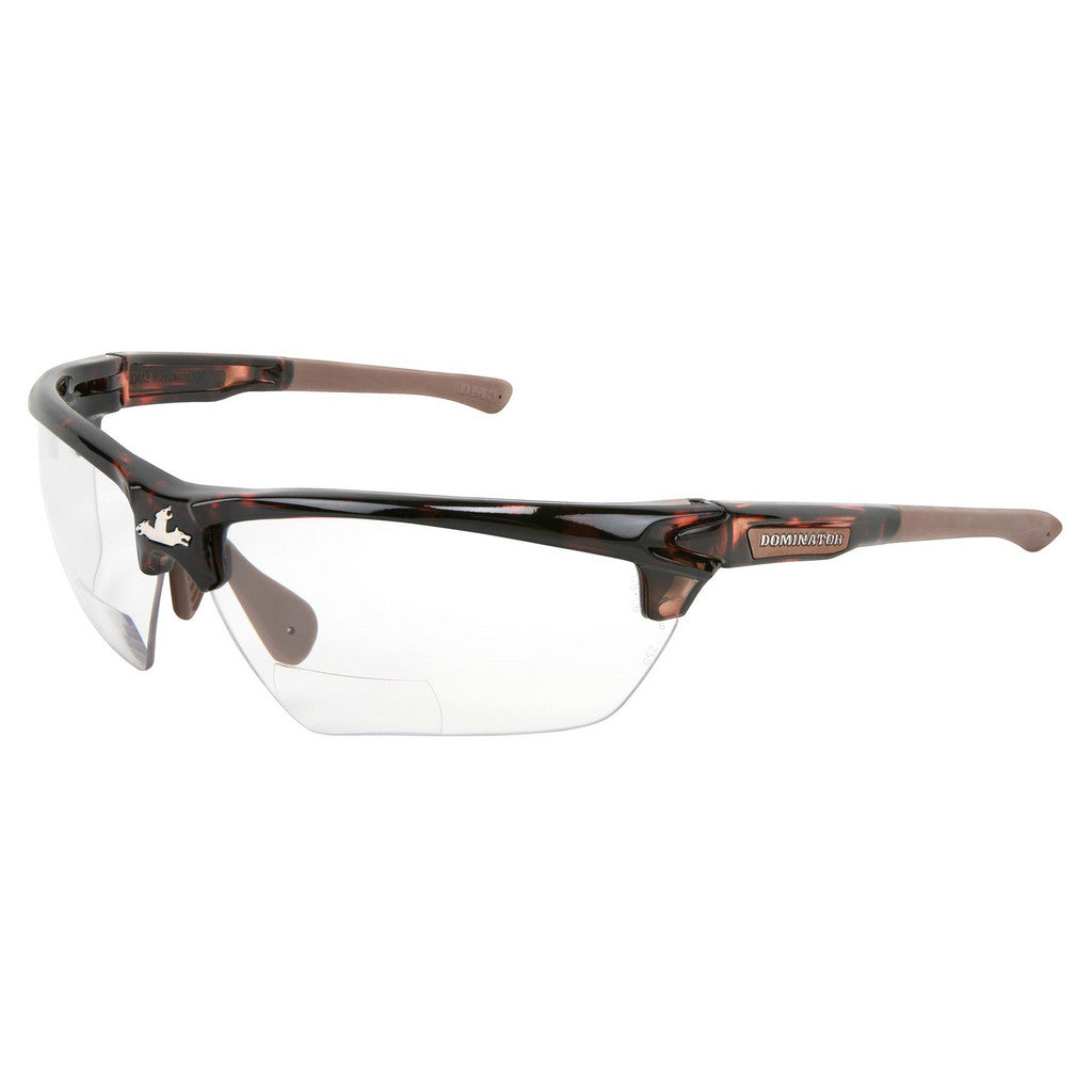 MCR Safety DM13H25PF Magnifying Safety Glasses: 2.50, Clear Lenses, Anti-Fog, ANSI/ISEA Z87.1-2020
