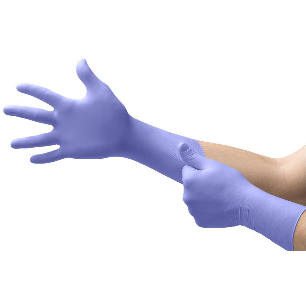 Ansell SEC-375-XL Disposable Gloves: Series Microflex Supreno, Size X-Large, 11.0 mil, Nitrile, Medical, Powder-Free