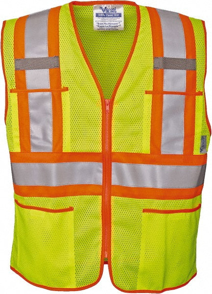 Viking U6112G-2XL High Visibility Vest: 2X-Large, Public Safety Vest, ANSI Class 2