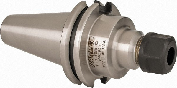 Parlec C40-16ERF300 Collet Chuck: 0.0197 to 0.3937" Capacity, ER16 Collet, Taper Shank