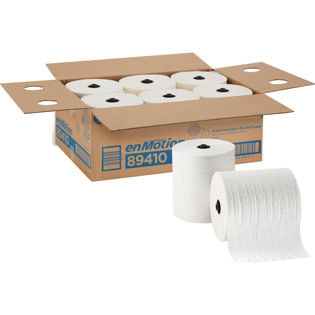 Georgia Pacific 89410 Enmotion 8" Premium Paper Towel Rolls, White