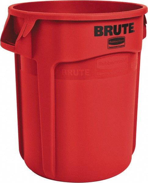 Rubbermaid FG262000RED Trash Can: 20 gal, Round, Red