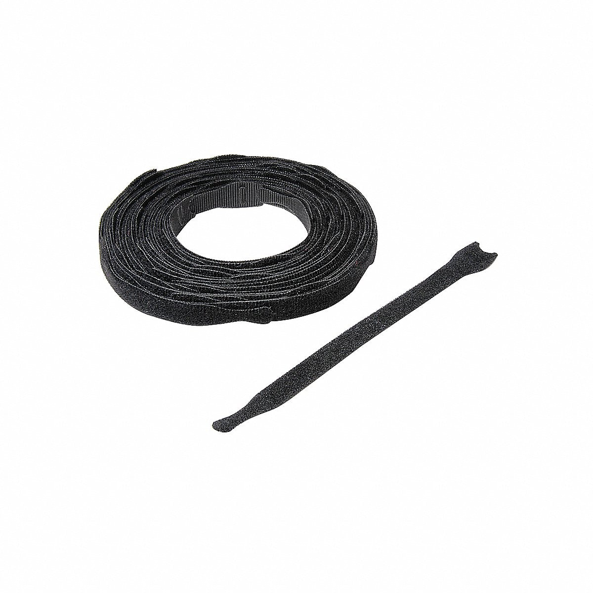 Velcro Brand Hook-And-Loop Cable Tie, 8 In, Black, Pk900, 8 in (170091)