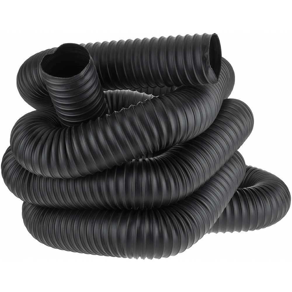 Hi-Tech Duravent 0661 0400 1025 Blower Duct Hose: 4" ID, 28.00 in/Hg Vac Rating, 27.00 psi, Rubber