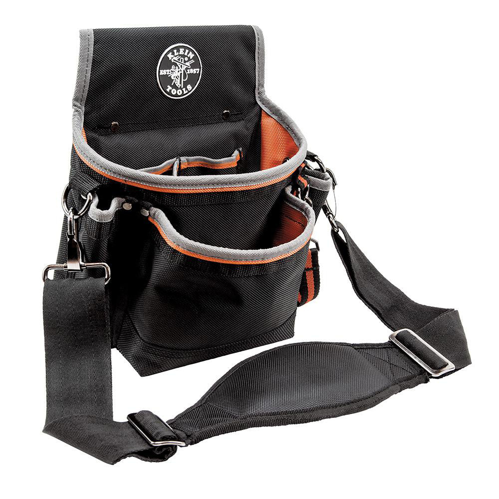 Klein Tools 5243 Tool Pouch: 15 Pockets, Black