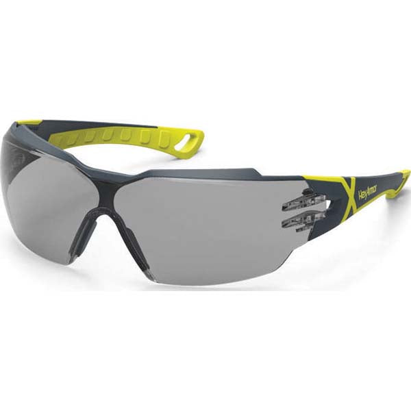 HexArmor 11-13003-02 Safety Glasses: Anti-Fog & Scratch-Resistant, Polycarbonate, Gray Lenses, Frameless