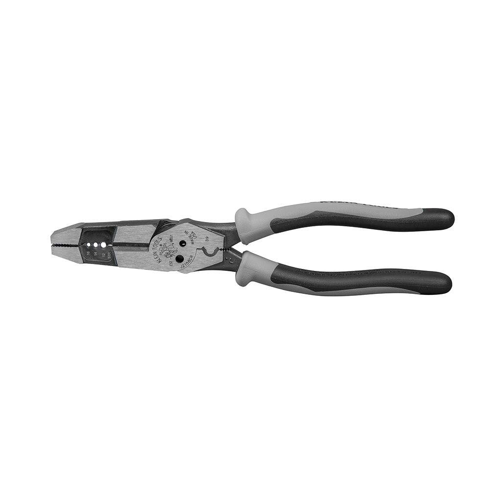 Klein Tools J215-8CR Wire Stripper Cable Cutter: 1.5" Capacity, Rubber Handle, 8" OAL