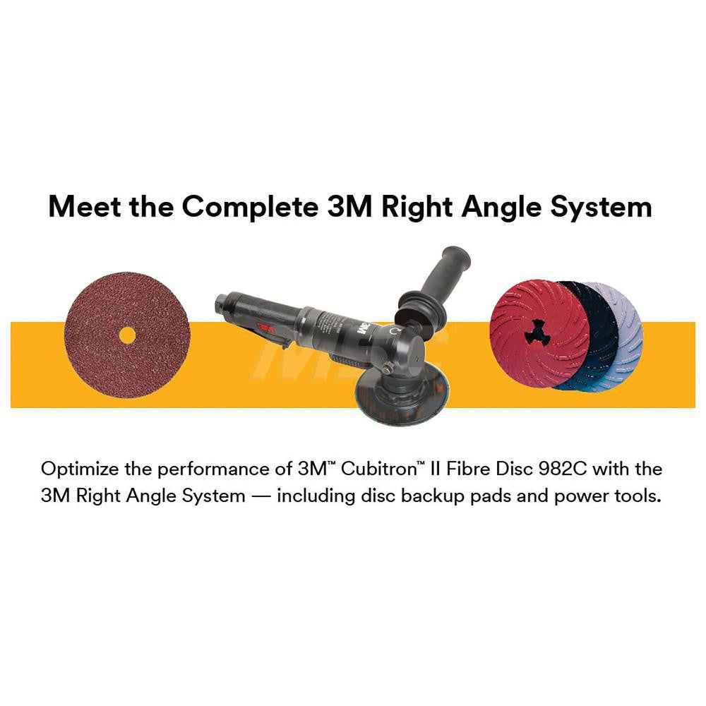3M 7100208163 Fiber Disc: 4" Disc Dia, 7/8" Hole, Arbor Hole, 36 Grit, Premium Ceramic Alumina