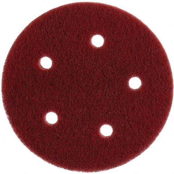 3M 7010329332 Hook & Loop Disc: 5" Dia, Non-Woven, Aluminum Oxide (Pack of 40)