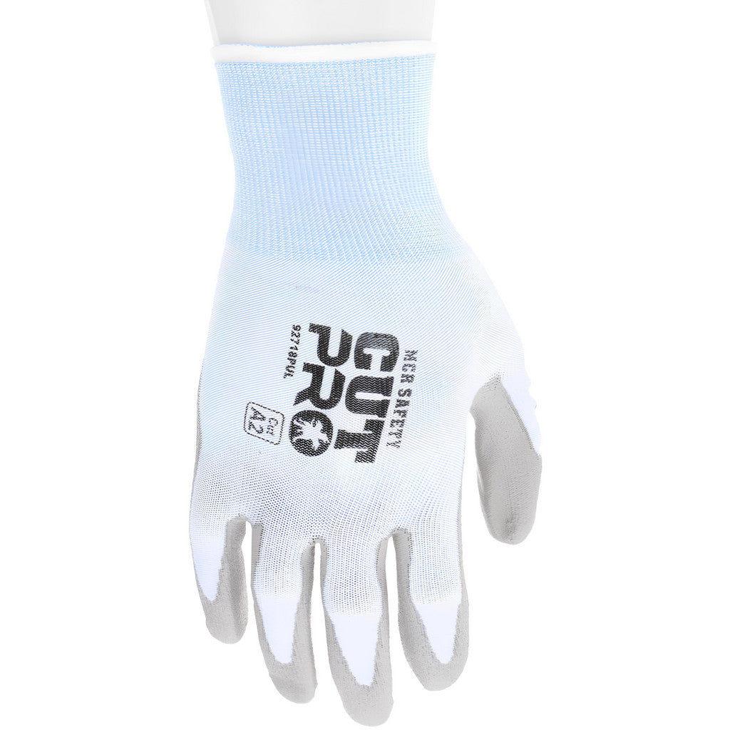 MCR Safety 92718PUL Cut, Puncture & Abrasion-Resistant Gloves: Cut Pro 92718PU, Cut A2, Puncture 4, Abrasion 3, 18 ga, Size Large