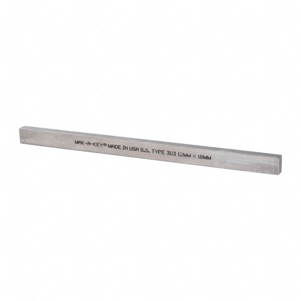 Mak-A-Key 751812-305 Oversized Key Stock: 12" Long, 18-8 Stainless Steel