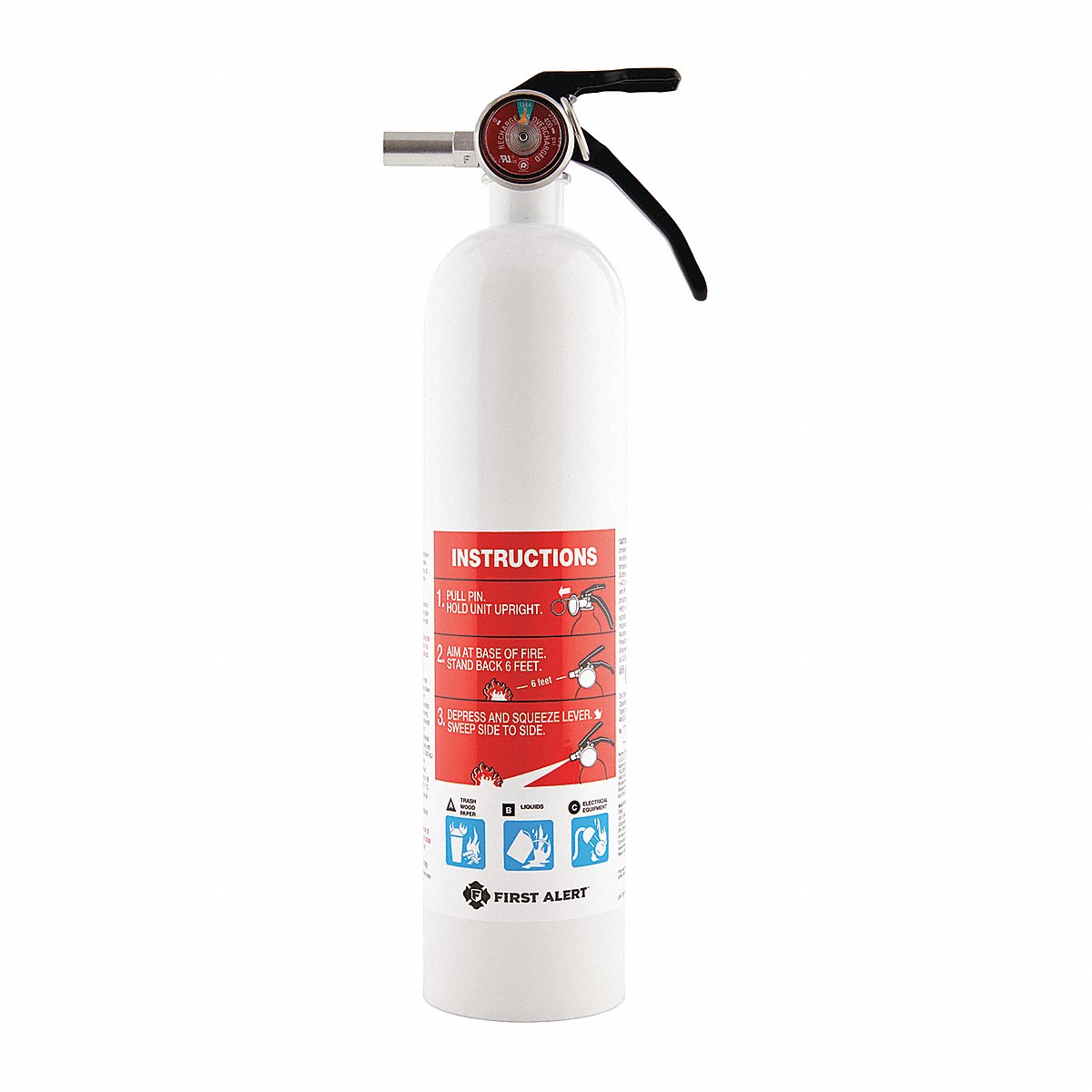 First Alert Marine Fire Extinguishr, Rchrgbl, 1A:10B:C (MARINE1)