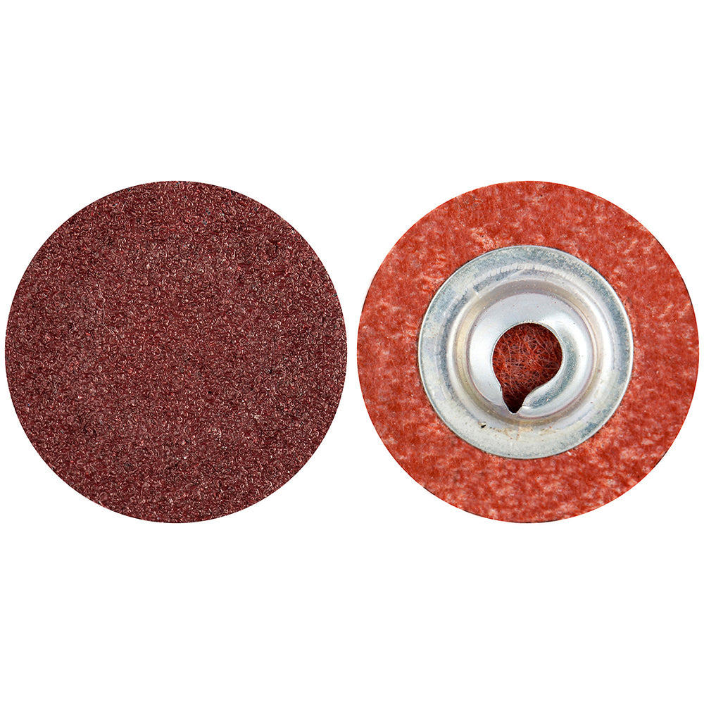 Merit Abrasives 69957399619 Quick-Change Disc: Type S, 1" Dia, 100 Grit, Aluminum Oxide, Coated (Pack of 100)
