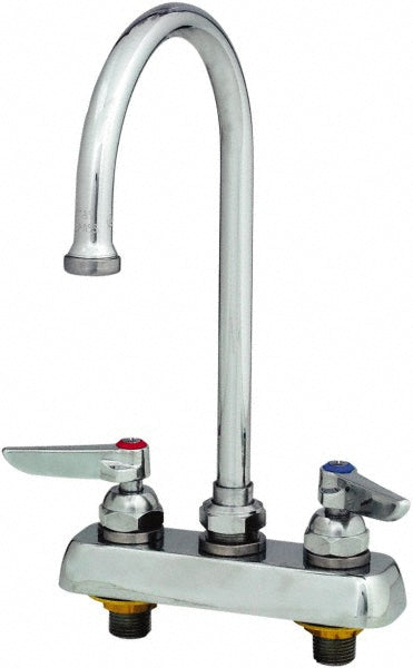 T&S Brass B-1141 Standard, 2 Way Design, Deck Mount, Workboard Deck Mount Faucet
